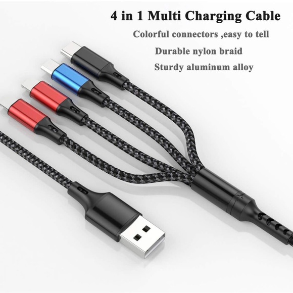 Multi Charging Universal 4 in 1 USB Charger Cord (sold separately) - Picture 6 of 13